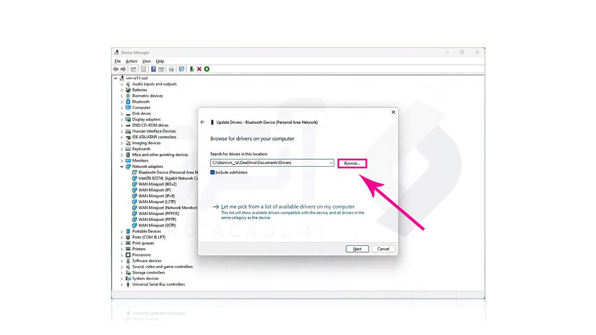مراحل نصب Drivers در Windows 11 با Device Manager