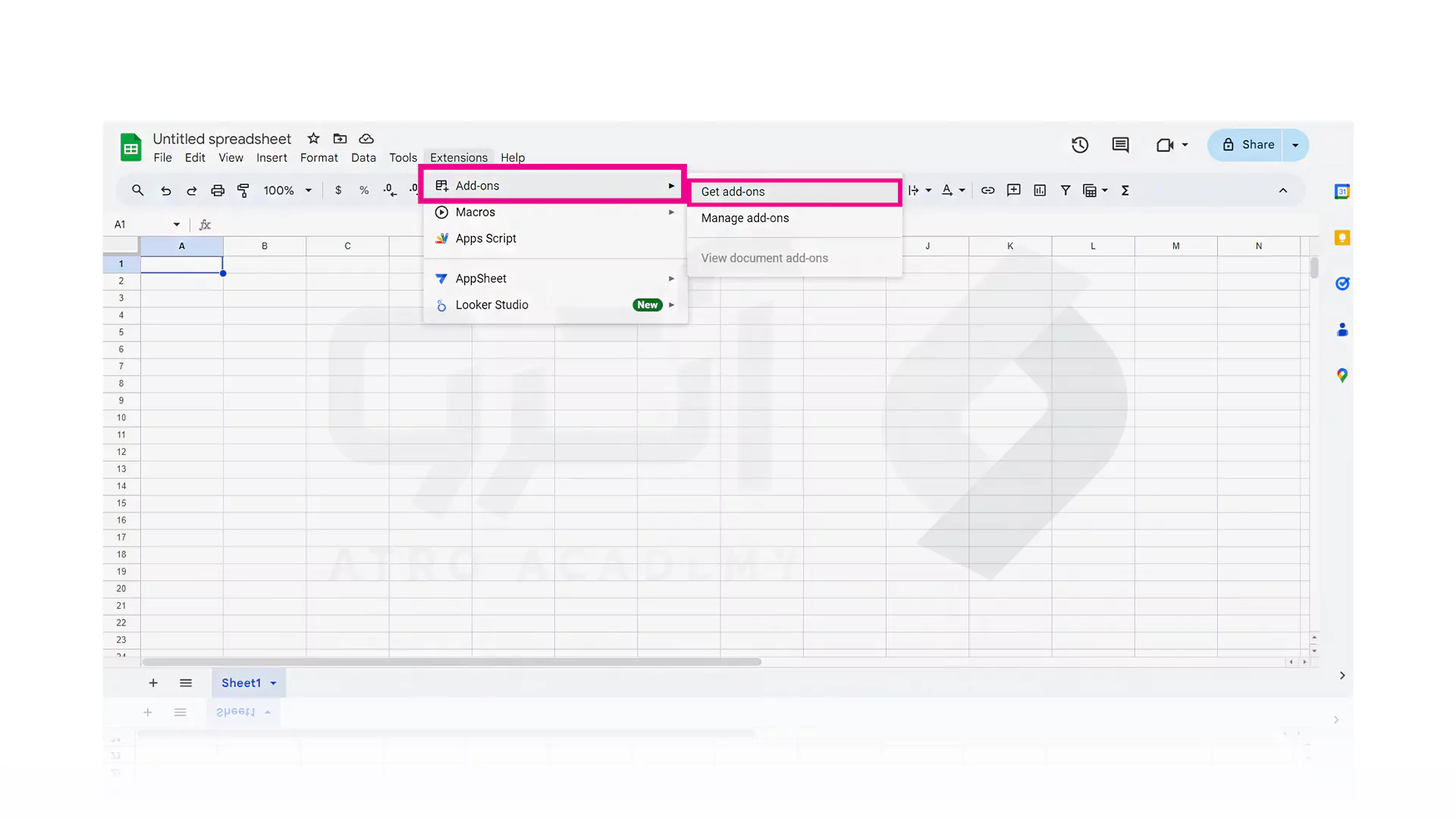 مراحل نصب فونت Vazir در Google Sheet