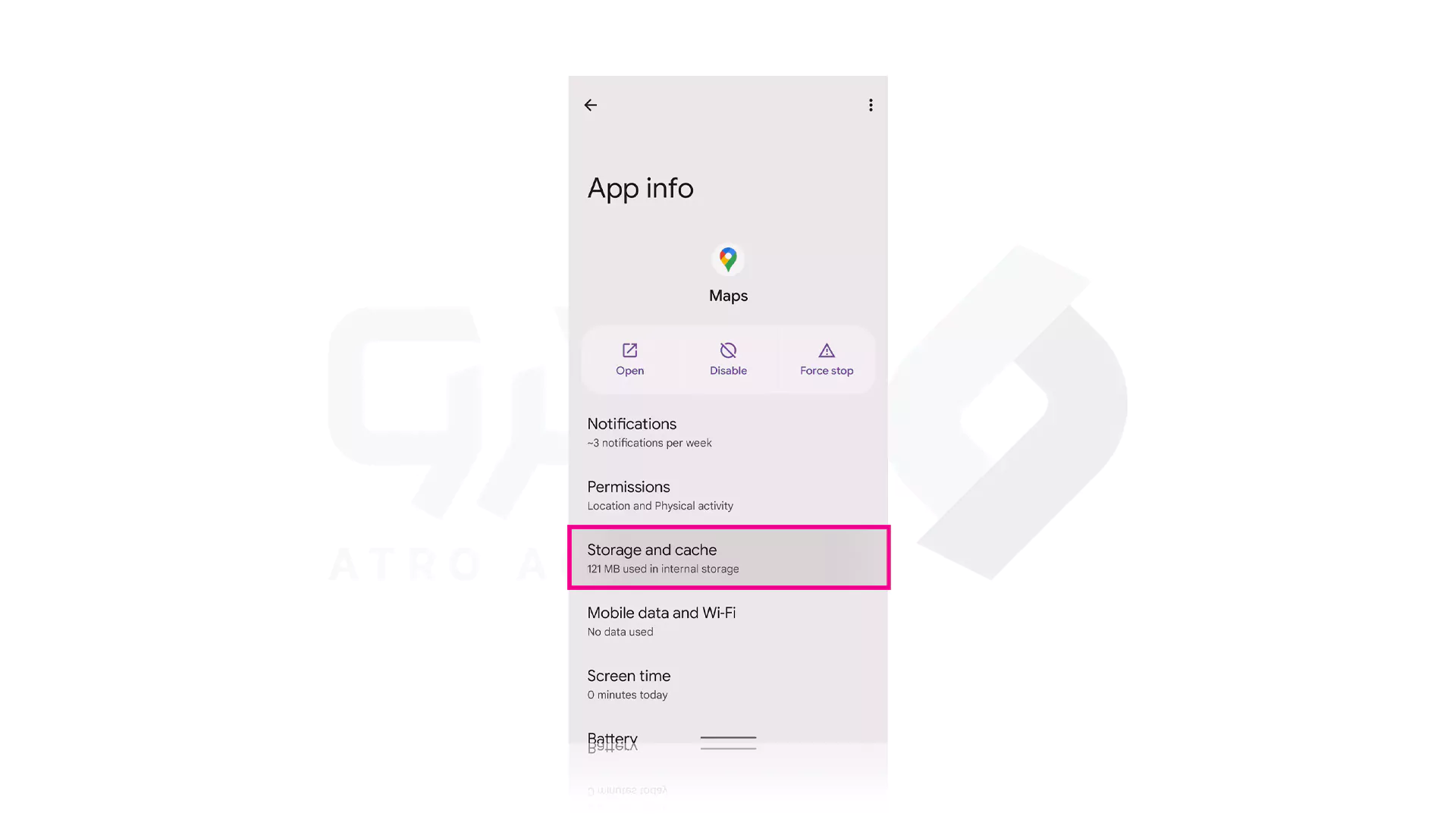 مراحل پاک کردن کش در برنامه های گوشی سامسونگ
