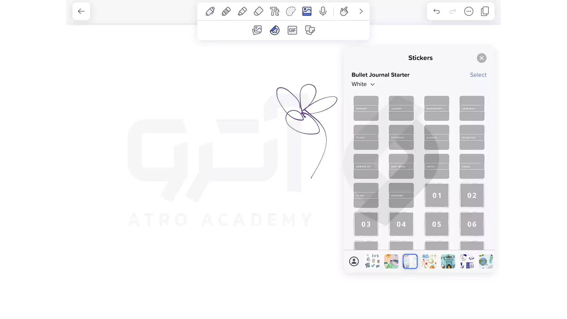 نحوه درج استیکر در اپلیکیشن Notability