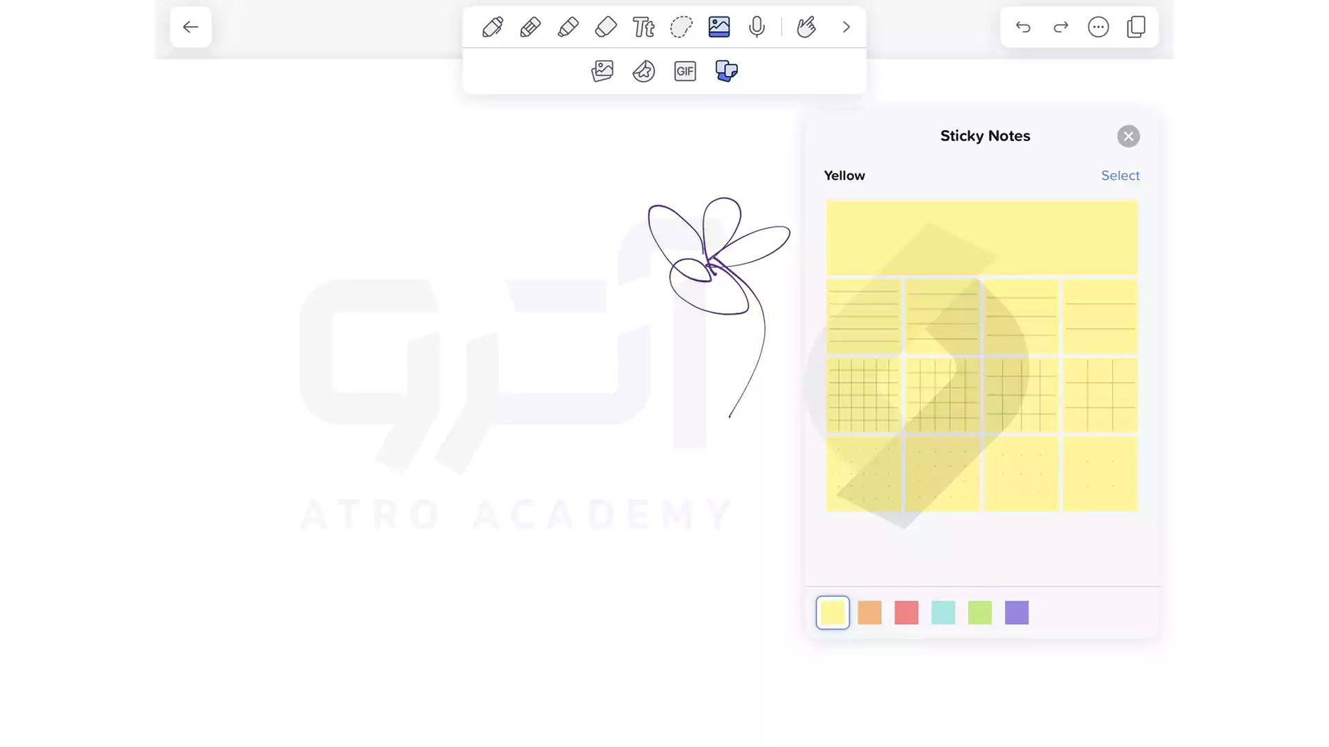 درج یادداشت چسبی در برنامه Notability