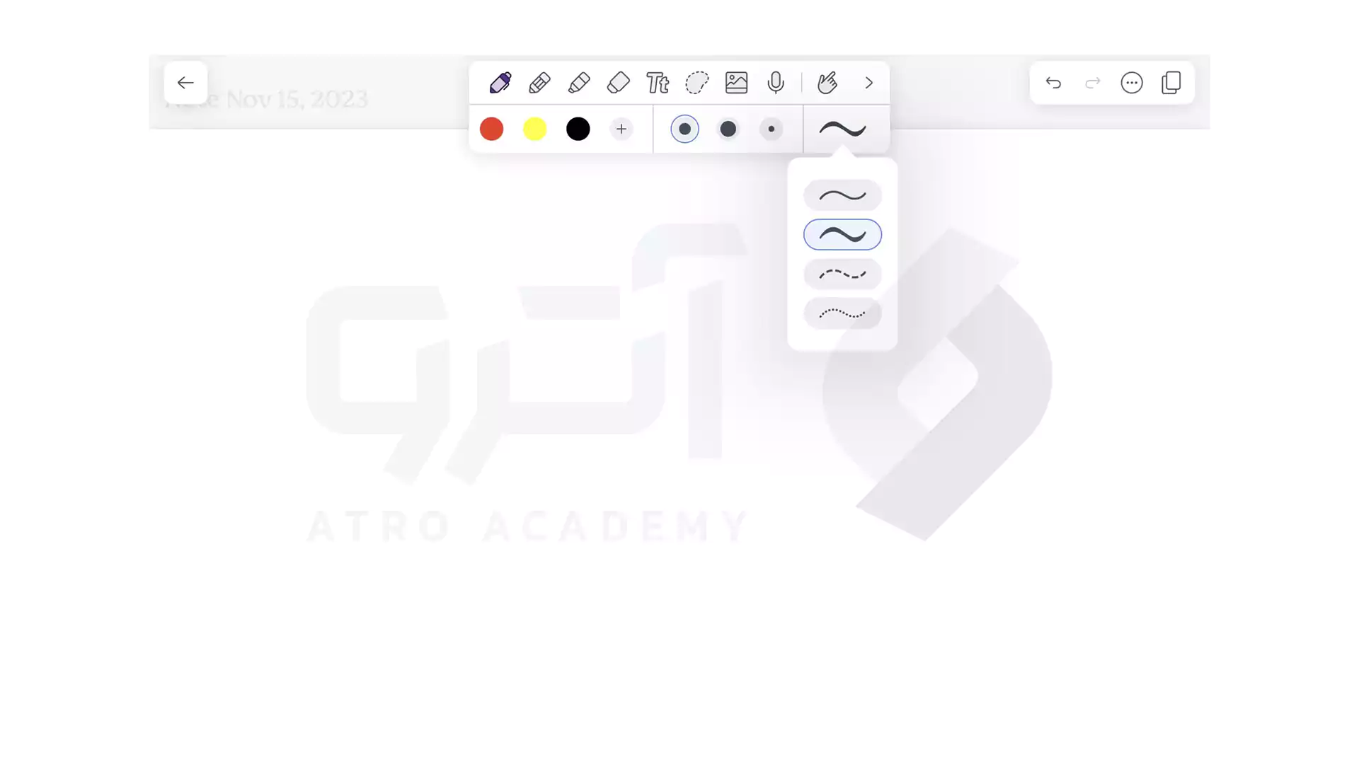 شخصی سازی ابزار مداد در اپلیکیشن جزوه نویسی Notability
