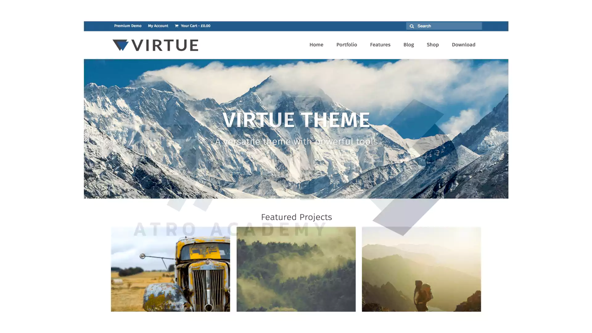 قالب وردپرسی Virtue