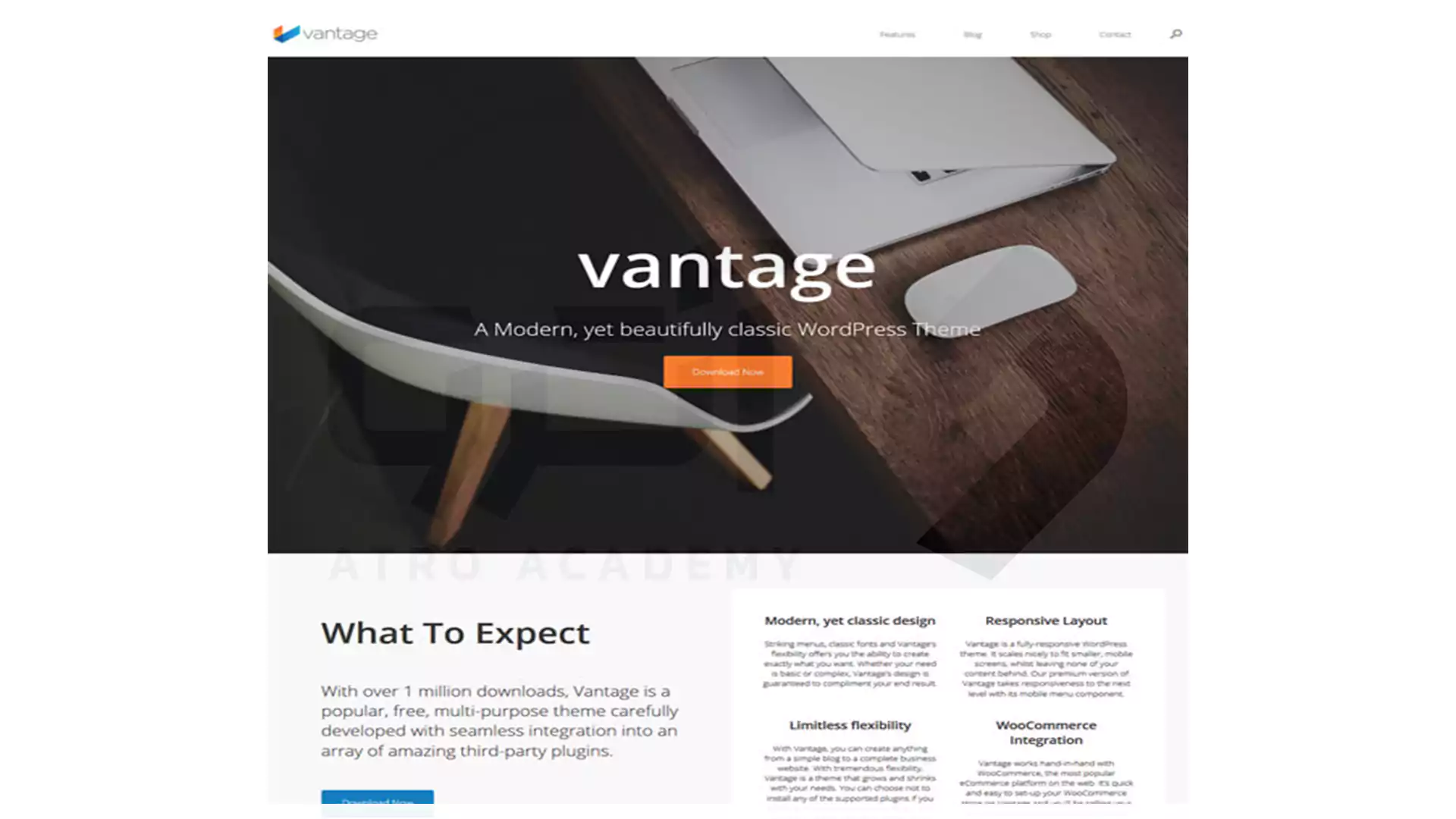 قالب وردپرسی Vantage