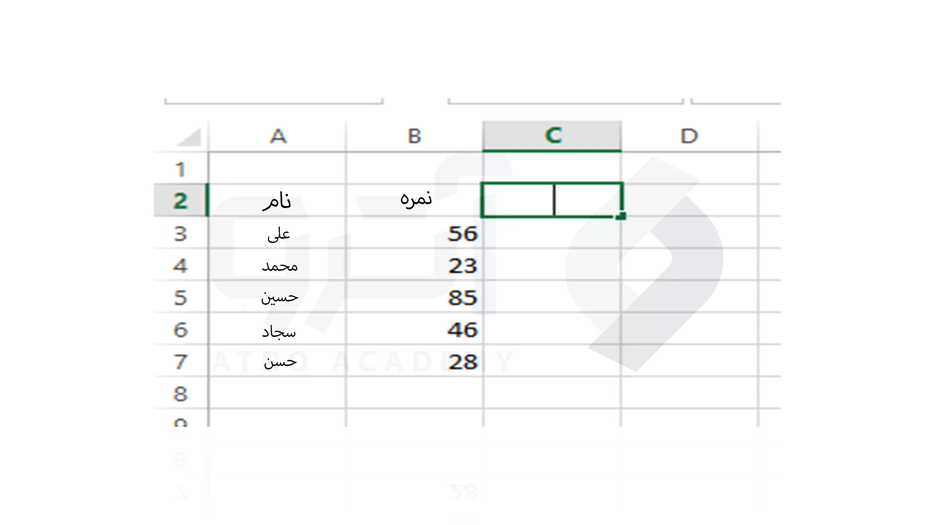 نحوه استفاده از فرمول رده بندی در اکسل