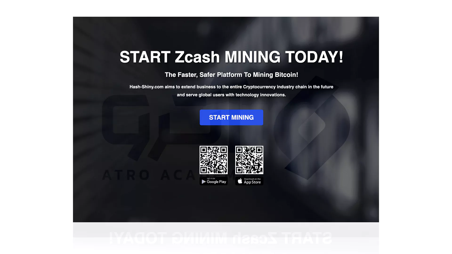 Hashshiny برای استخراج بیت کوین