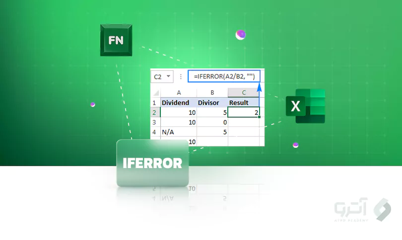نحوه کار با تابع IFERROR در اکسل همراه با مثال
